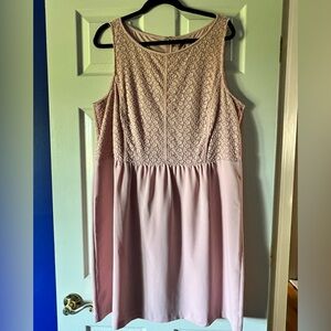 LOFT Blush Sleeveless Dress - 18